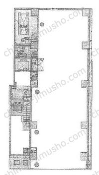 共生ビル別館1階の間取図