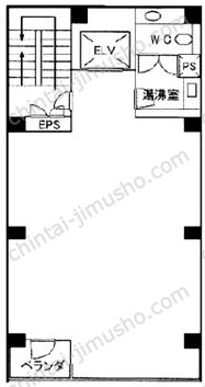 三洋ビル3階の間取図