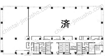 晴海アイランドトリトンスクエアオフィスタワーW16階の間取図