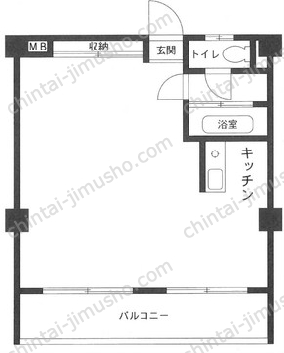 藤田マンション2階の間取図