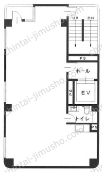 浙江建設ビル8階の間取図