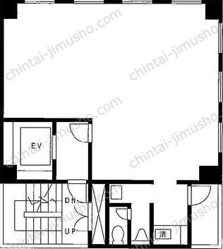 NOVEL WORK Shimbashi8階の間取図