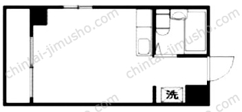 誠心Ⅱビル2階の間取図
