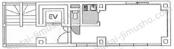 MITA市ヶ谷柳町ビル3階の間取図