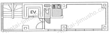MITA市ヶ谷柳町ビル2階の間取図