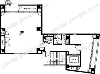 錦町スクウェアビル7階の間取図