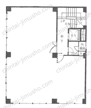中村ビル4階の間取図