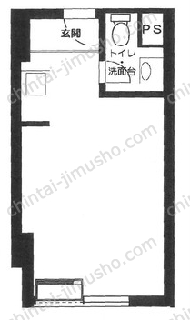 サンモール道玄坂4階の間取図