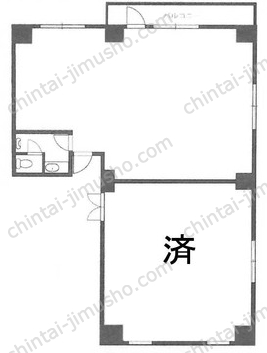 新宿エステートビル4階の間取図
