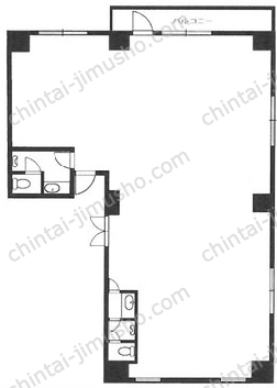 新宿エステートビル5階の間取図