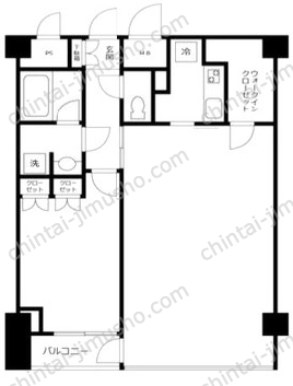 VORT恵比寿Dual's5階の間取図