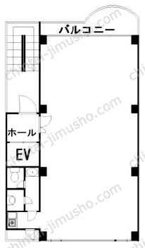 寺岡ビル3階の間取図