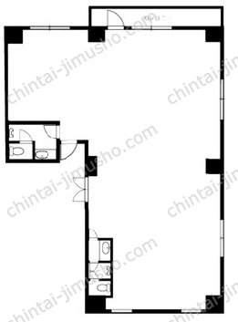 新宿エステートビル6階の間取図