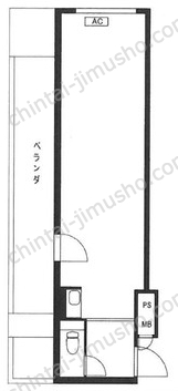 レインボー591ビルの間取図