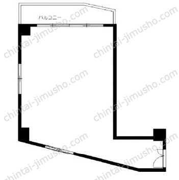 越一ビル6Fの間取図