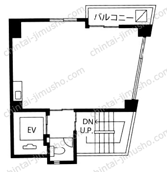 NS6ビル4階の間取図