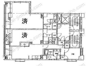 KIビル5階の間取図