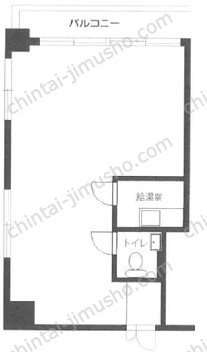 麹町駅プラザ6階の間取図