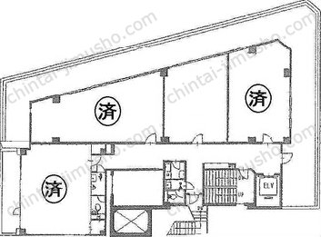新富ミハマビルの間取図