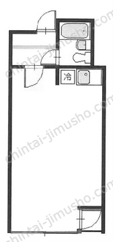 ハイツ横浜5階の間取図