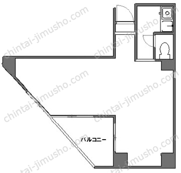 下総屋ビル6階の間取図