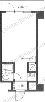 いづみハイツ茅場町2階の間取図
