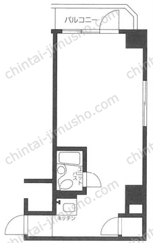 いづみハイツ茅場町8階の間取図