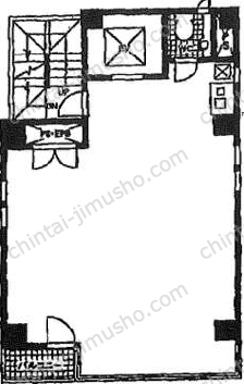 ルート東日本橋ビル2階の間取図