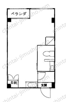 鯉江ビル8階の間取図