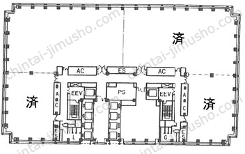 新宿モノリスの間取図
