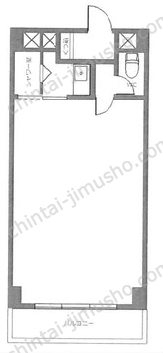 トーア新富マンション9階の間取図