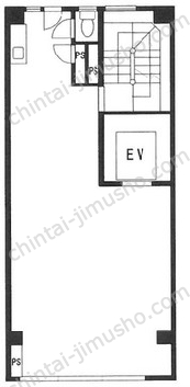 定兼ビル4階の間取図