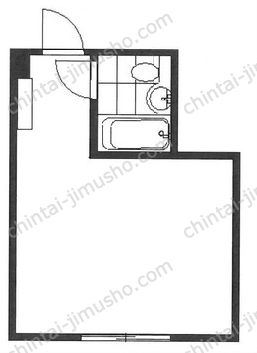 赤坂レジデンシャルホテル4階の間取図