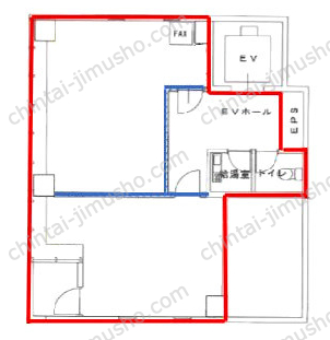 ACN日本橋浜町ビル4階の間取図