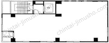 ミクニ四谷ビル3階の間取図