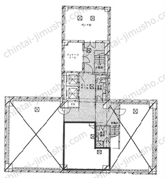 協友ビルB1階の間取図