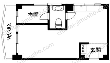 パレス青山5Fの間取図