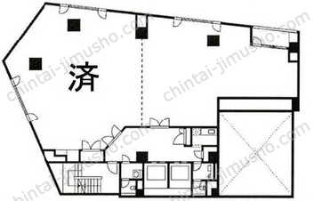 新横浜メグロビルの間取図