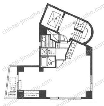 三晃ビル4階の間取図