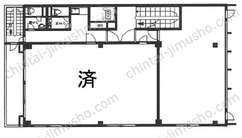 ミツヤ四谷ビル3階の間取図