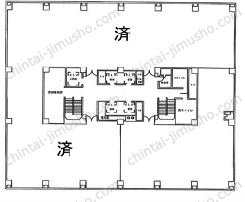 コンワビル8階の間取図