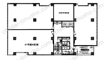 EDGE小伝馬町ビル8階の間取図
