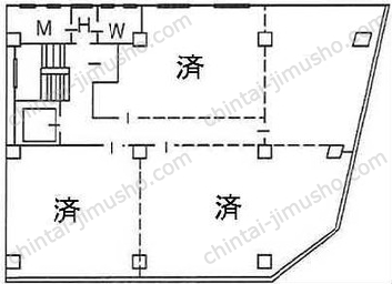 井門銀座一丁目ビルの間取図