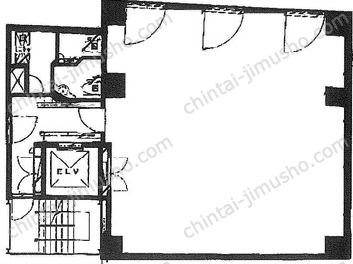 銀座参番館Ⅱビル3階の間取図