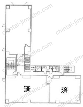 日総第8ビルの間取図