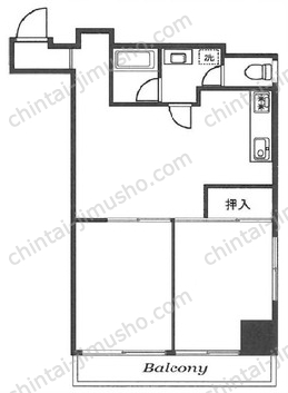 成子坂ハイツの間取図