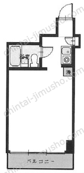 秀和日本橋箱崎レジデンス7階の間取図