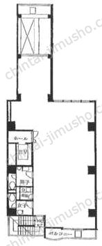 THE FORME GINZA2階の間取図