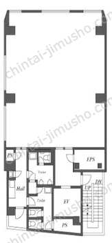AD-O渋谷道玄坂5階の間取図