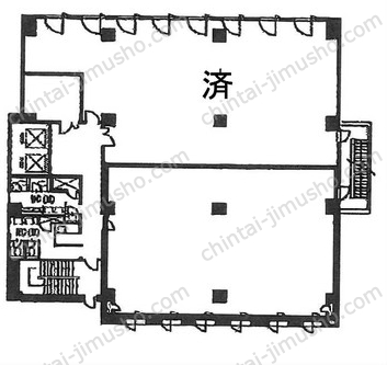 西新宿松屋ビルの間取図